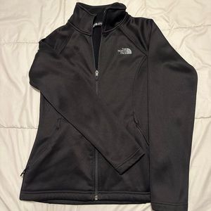 Black North-face fleece lined zip-up